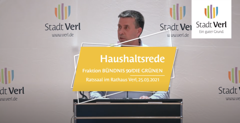 Unsere Haushaltsrede 2021